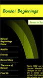 Mobile Screenshot of bonsaibeginnings.com